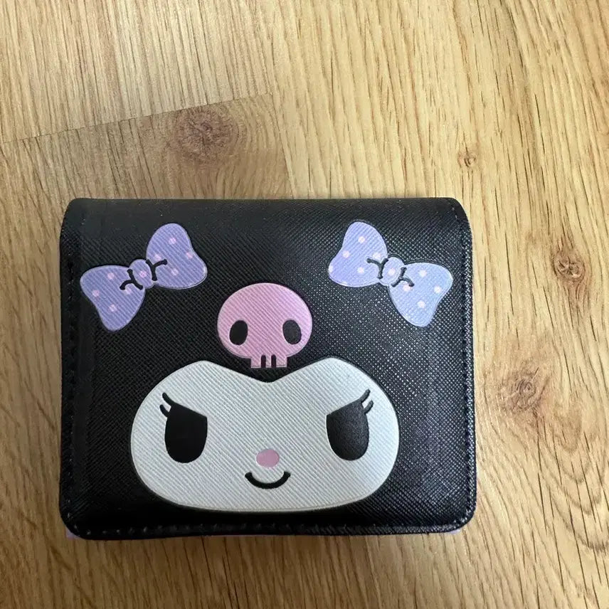[BUNJANG] Sanrio Kuromi Black Bifold Wallet / 산리오 쿠로미 블랙 반지갑 판매합니다.