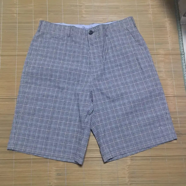 [BUNJANG] Hazzys Checked Pattern Shorts (Size 92) / 헤지스 체크 패턴 반바지 92