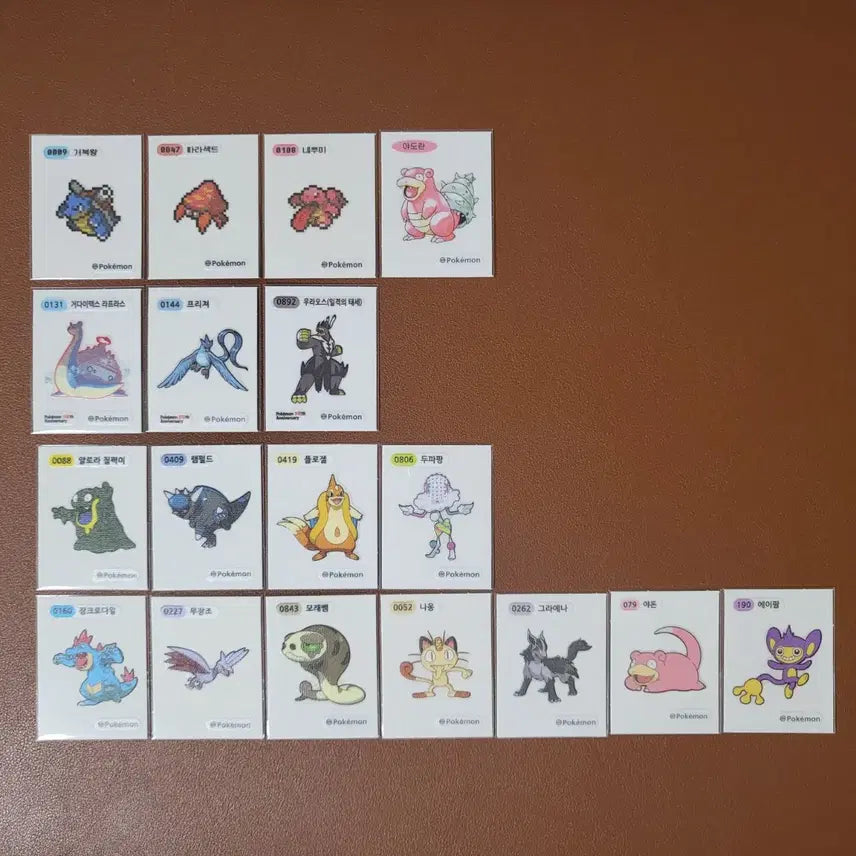 [BUNJANG] Pokemon Stickers (Pixel, Season 3, 4, 5) Individual Sale / 포켓몬 띠부씰 (픽셀, 시즌3,4,5..) 개별판매