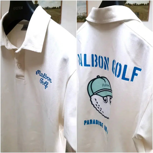 [BUNJANG] Malbon Double Side Bucket Collar T-shirt / 말본 더블 사이드 버킷 카라 티셔츠 정품 판매해요