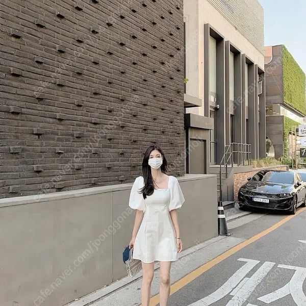[BUNJANG] Lapla Puff Dress White Size S / 라플라 lapla 퍼프 원피스 화이트 S사이즈 (배송비포함가)