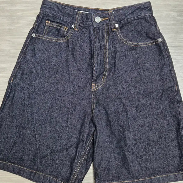 [BUNJANG] Raw Denim Blue Shorts / 생지 청반바지