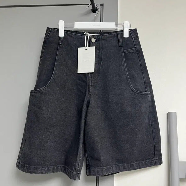 [BUNJANG] Amomento Cut-Out Pocket Denim Shorts (M) / 아모멘토 컷아웃 포켓 데님 쇼츠 m