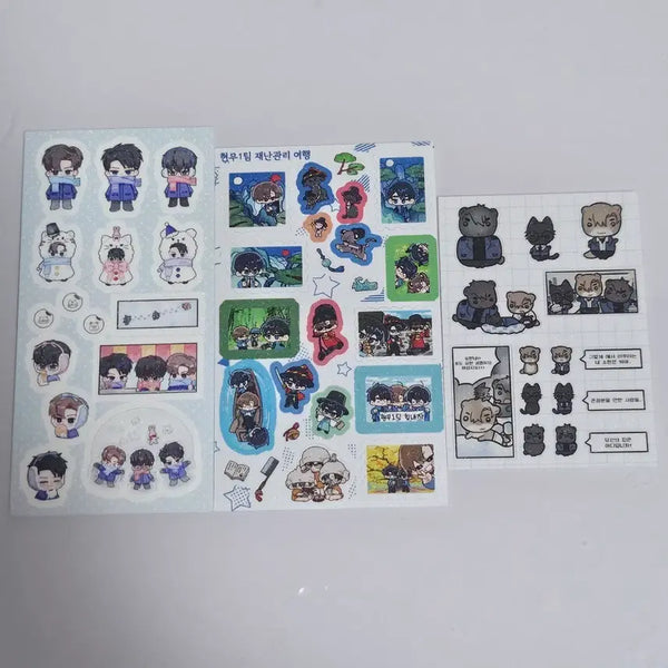 [BUNJANG] Gwedam Check-in Hyonmu Team 1 Jae-gwan-guk Sticker Choi Yoewon Kim Soleum Ryu Jae-gwan / 괴담출근 현무1팀 재관국 스티커 최요원 김솔음 류재관
