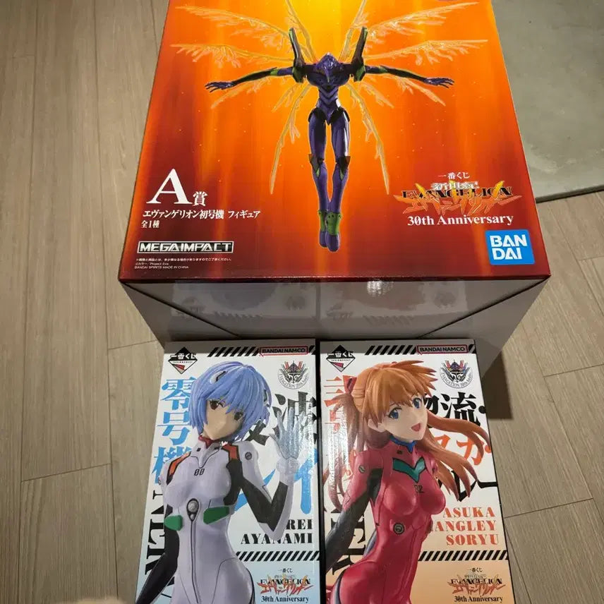 [BUNJANG] Evangelion 3-Figure Set (Unit-01, Asuka, Rei) / 에반게리온 피규어 (초호기)