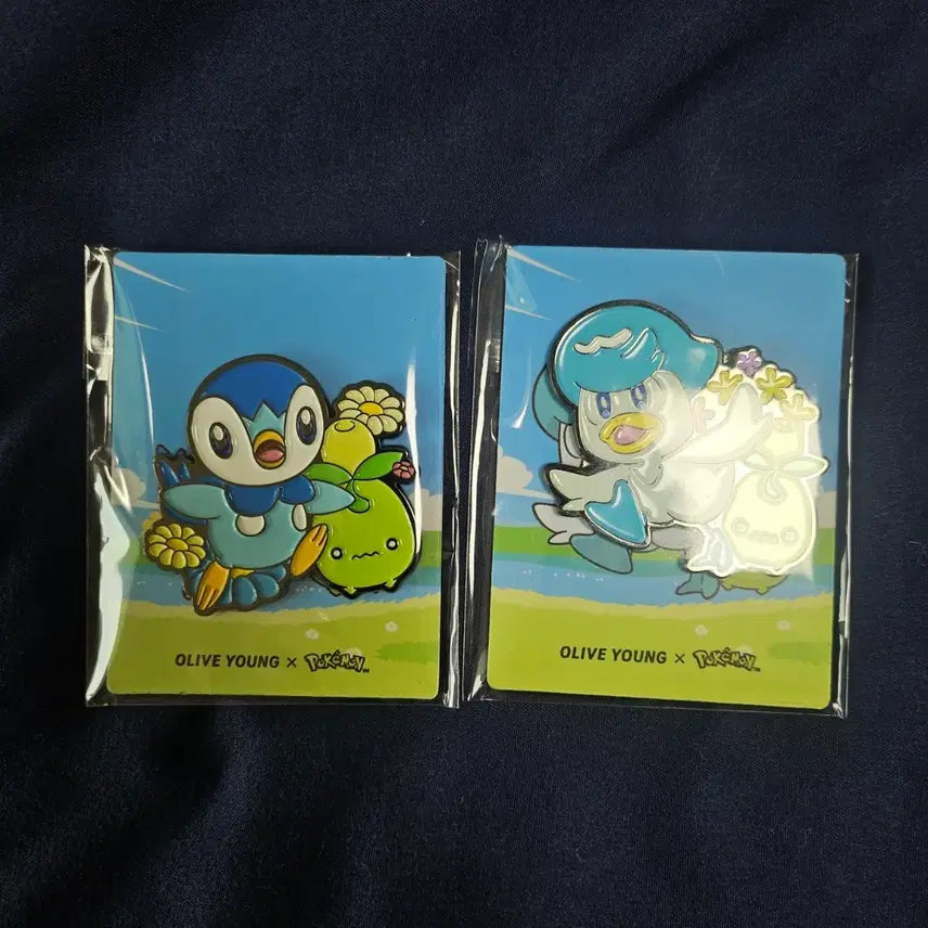 [BUNJANG] Olive Young Double Magnet Paengdori & Kkuwax Set / 올리브영 더블 마그넷 팽도리, 꾸왁스 세트