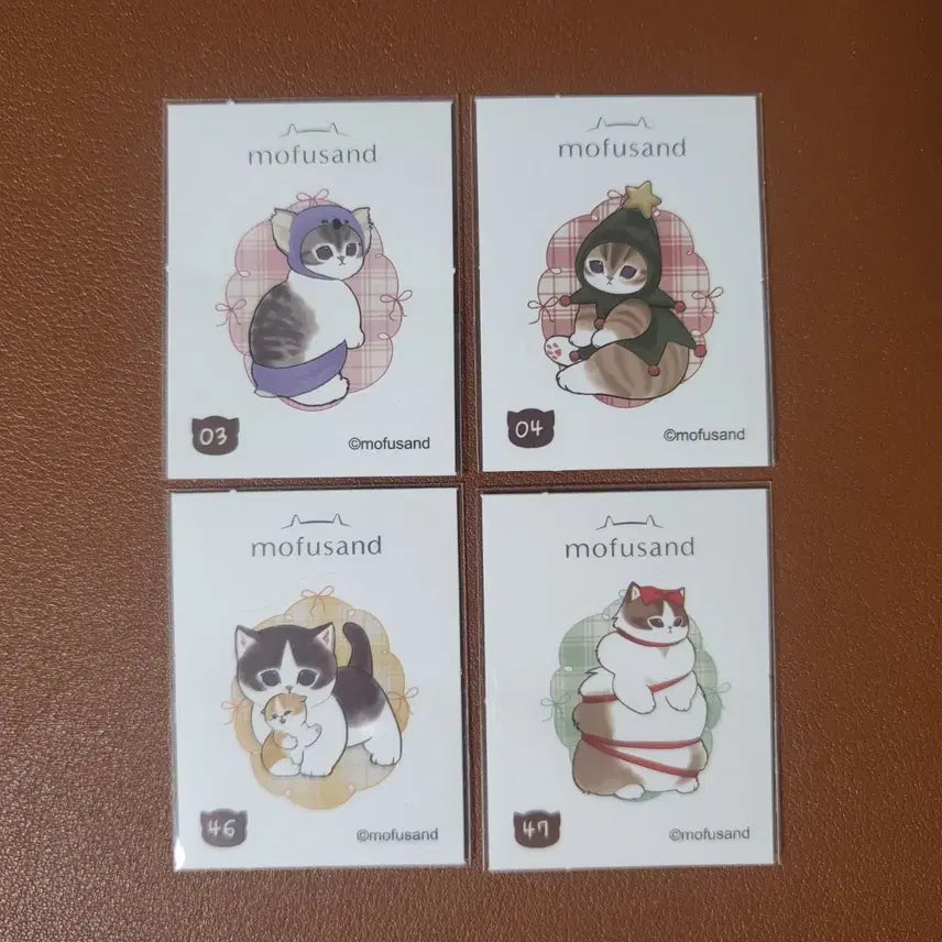 [BUNJANG] Mofusand Snack Sticker Set (4 Types) / 모프샌드 스낵 스티커 4종 일괄