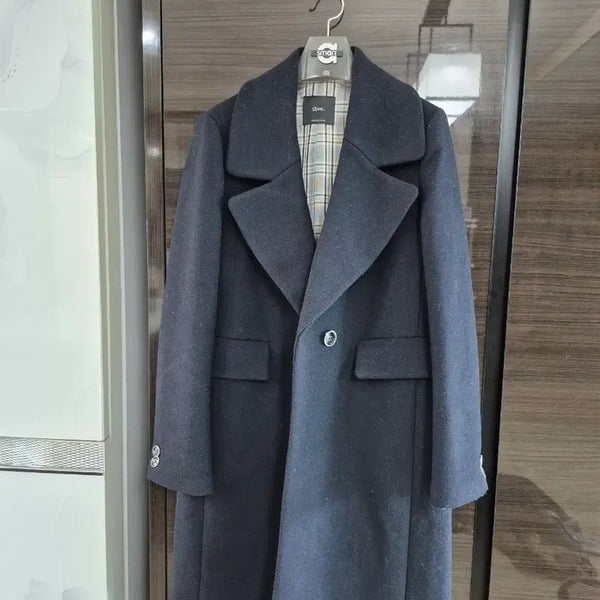 [BUNJANG] Roem Navy Wool Blend Coat Size 55 / 로엠코트55 네이비색상