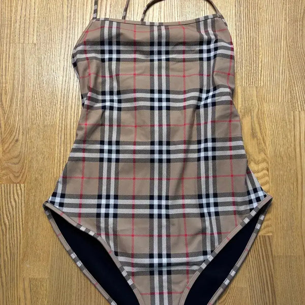 [BUNJANG] Burberry Nova Check One-Piece Swimsuit (New w/ Tags) / 버버리 체크 원피스 수영복 (새상품/택 보유)