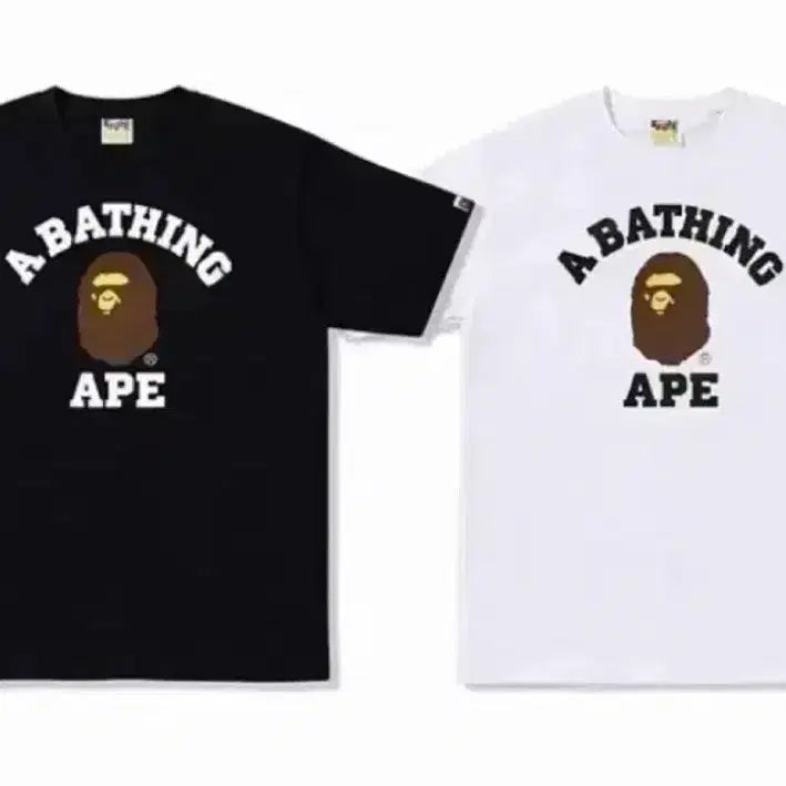 [BUNJANG] Bape Black Camo Short Sleeve T-Shirt / 베이프 반팔티 블랙 & 화이트 2xl / xl / l