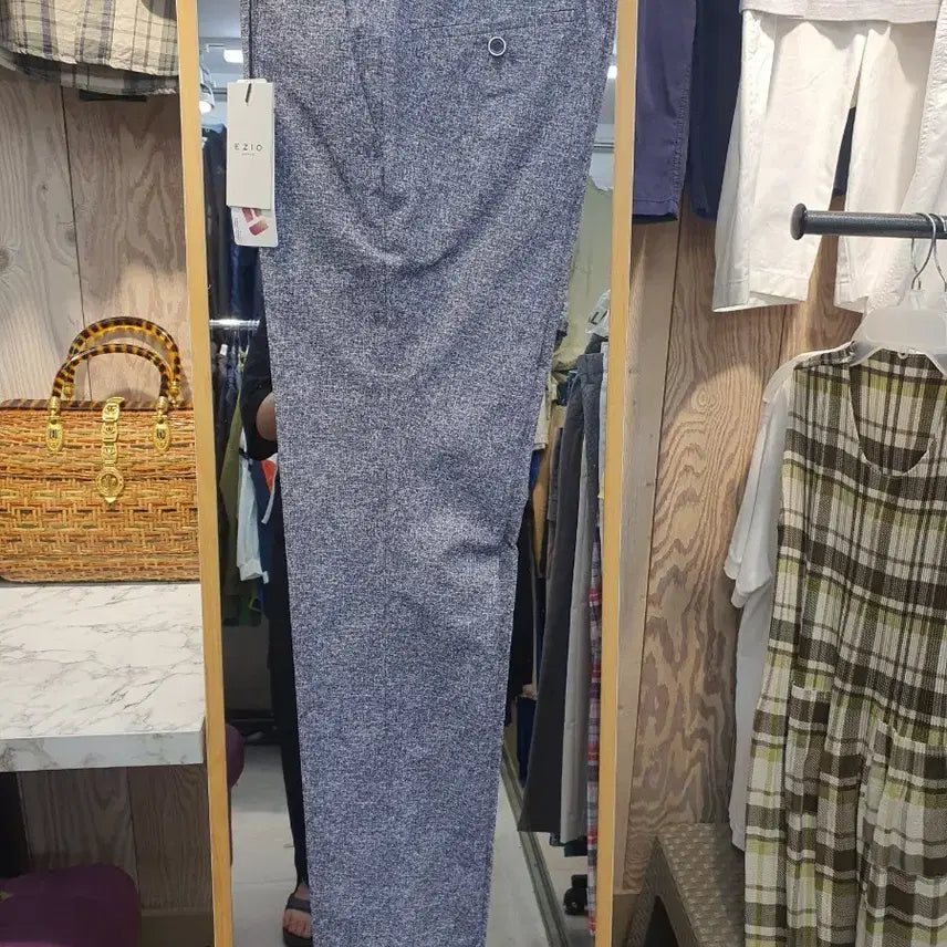 [BUNJANG] EZIO HOMME Men's Stretch Slacks Trousers (Grey, Size 29-30) / [새상품/택포] 이지오옴므 남성 스트레치 슬랙스 바지 (그레이/29-30