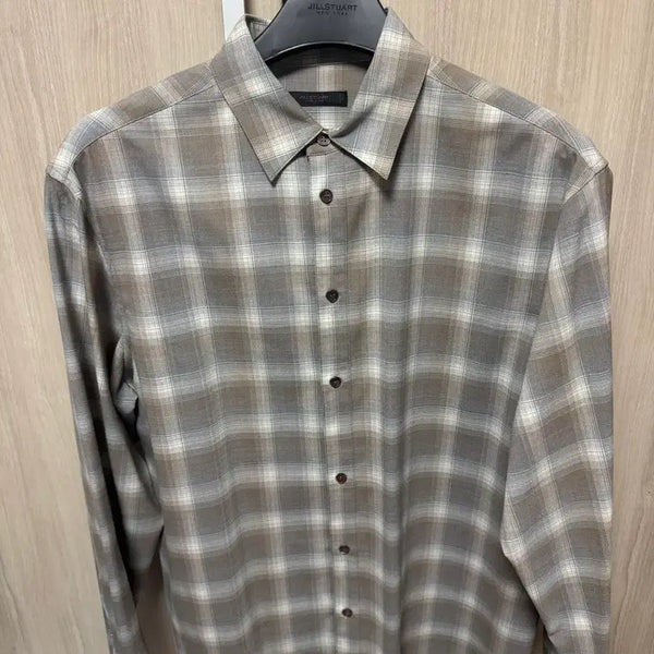 [BUNJANG] JILLSTUART Grey Ombre Check Shirt / 질스튜어트 그레이 옴브레 체크 셔