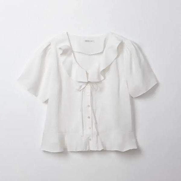 [BUNJANG] Archive J.Tou Feather Blouse / 아카이브제이투유 페더블라우스 archive jtou