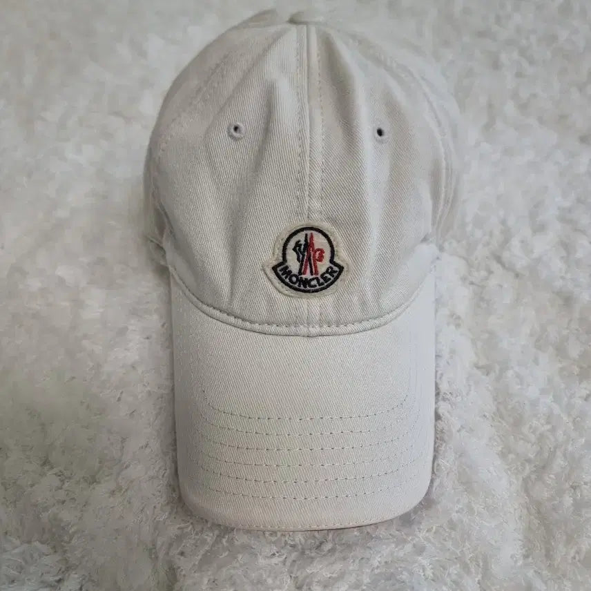[BUNJANG] Moncler Genuine White Baseball Cap / 몽클레르 볼캡 화이트 정품