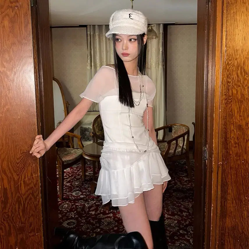 [BUNJANG] Pain Or Pleasure MERRY CHIFFON DRESS / 페인오어플레져 MERRY CHIFFON DRESS 메리 시폰 드레스원피스