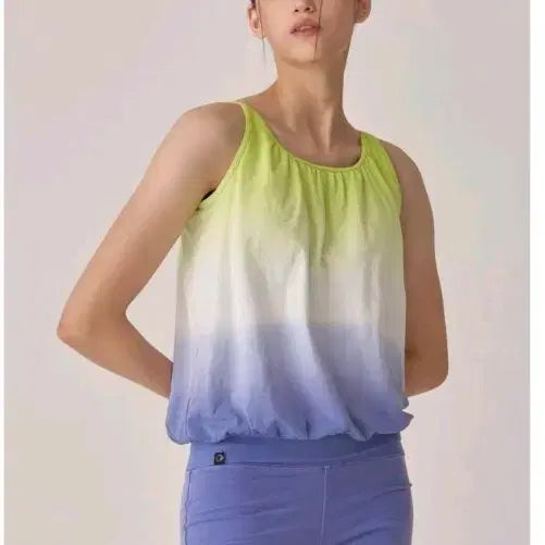 [BUNJANG] Oziz Deep Dye Round Camisole Maldives S / 오즈이즈 딥다이 라운드 캐미솔 - 몰디브 S
