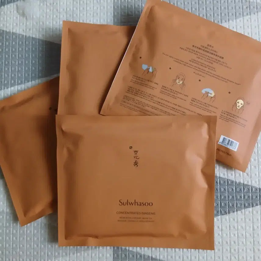 [BUNJANG] Sulwhasoo Concentrated Ginseng Renewing Creamy Mask EX (4 Sheets) / 설화수 자음생마스크EX 4매