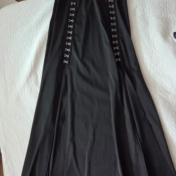 [BUNJANG] Goth Punk Split Long Skirt Medium / 펑크 고스 split 롱스커트
