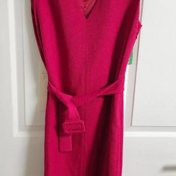 [BUNJANG] Massimo Dutti Pink Belted Midi Dress / 마시모두띠 원피