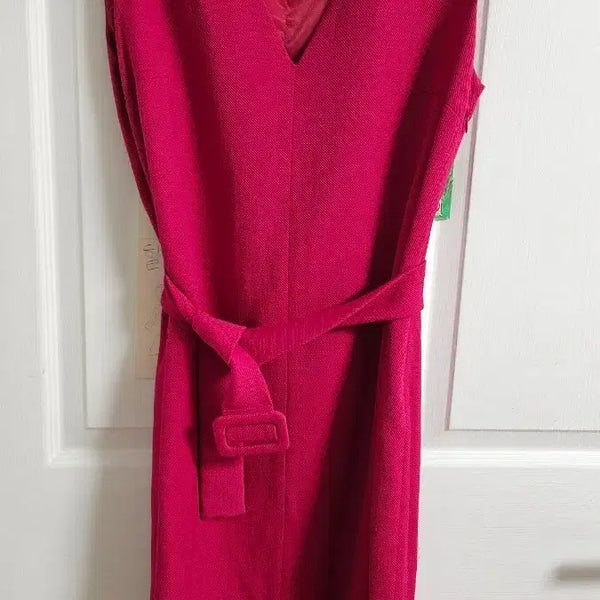 [BUNJANG] Massimo Dutti Pink Belted Midi Dress / 마시모두띠 원피
