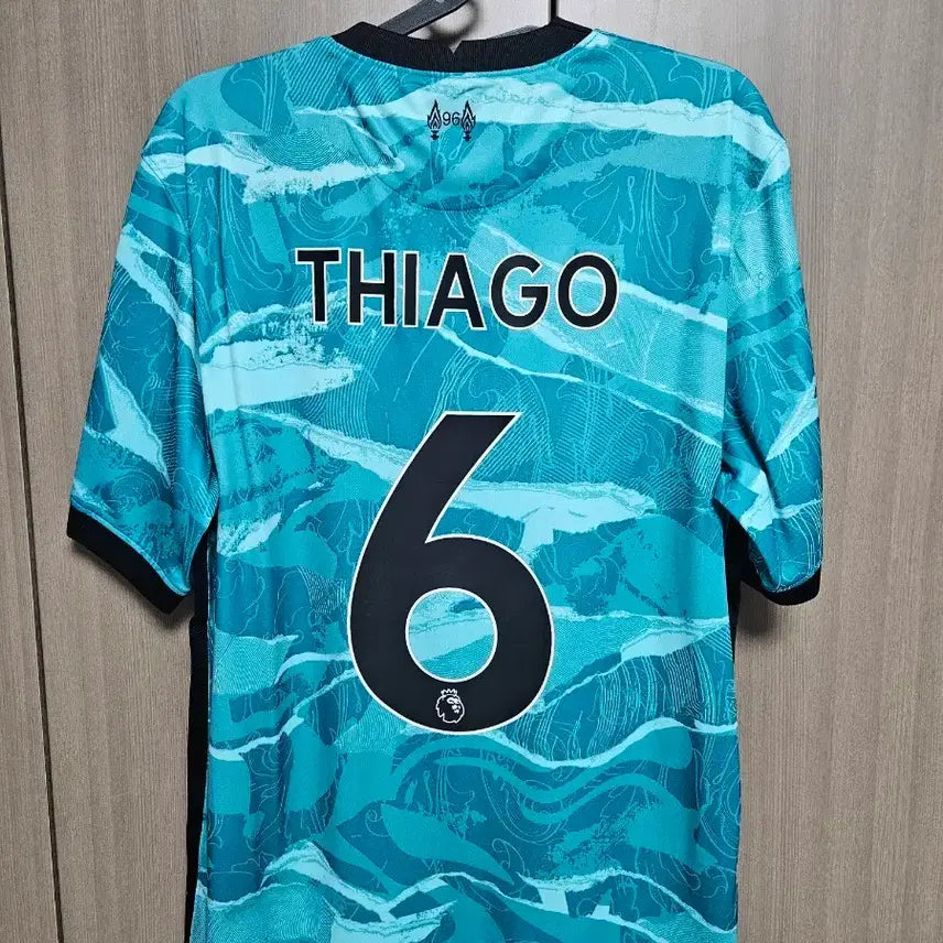 [BUNJANG] Liverpool 20/21 Thiago No.6 Away Jersey with League Champions Patch / 리버풀 20/21 티아고 No.6 리그 홈 우승패치 부착 어웨이 유니폼
