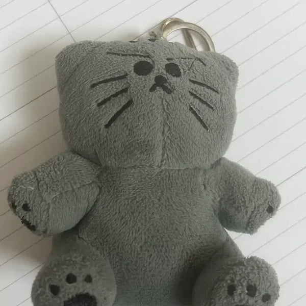 [BUNJANG] Beast Friends Cat Plush Keychain / 짐승친구들 고양이인형키링