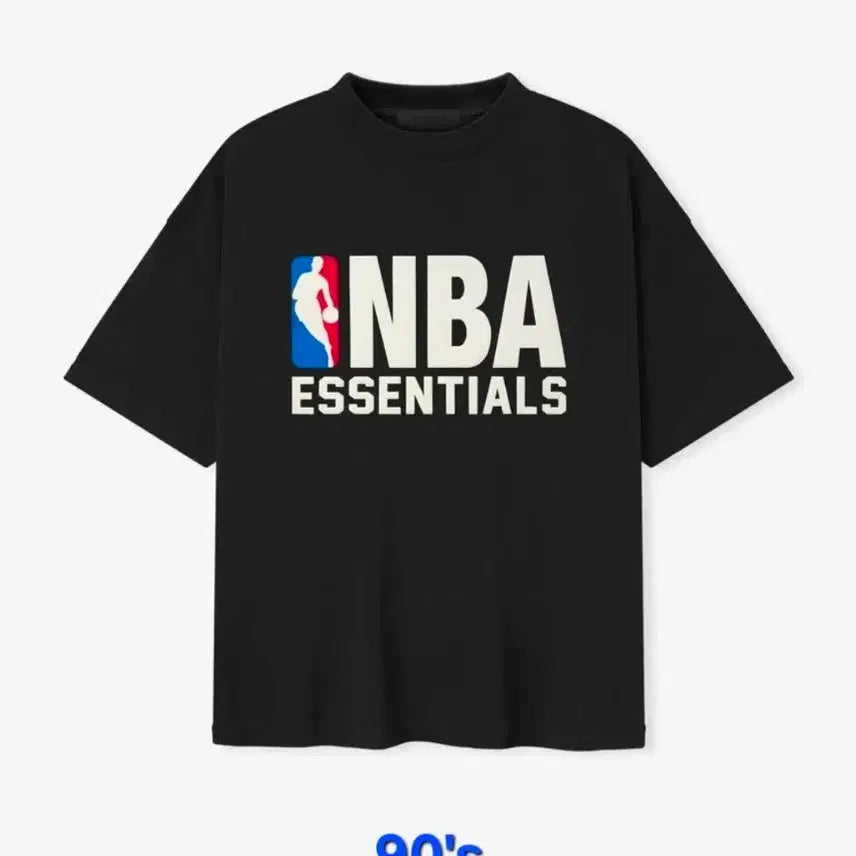 [BUNJANG] Fear of God Essentials NBA 90s Vintage Black T-Shirt / L정품)피오갓 에센셜 NBA 90S 반팔 티셔츠 빈티지 블랙