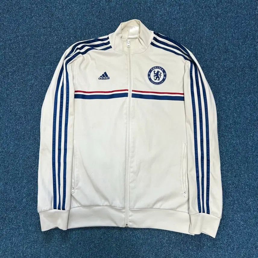 [BUNJANG] Adidas Chelsea Training Jersey White Blue Stripes Size 100 / 아디다스 첼시 져지 100