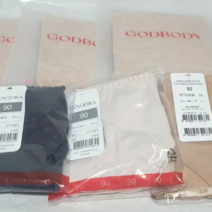 [BUNJANG] Godbody Comfort Panties (4-Pack), Wacoal & Pandora Venus Sanitary Panties (3-Pack) / 새제품 갓바디 안착팬티 4매  와코루 판도라 비너스 위생팬티 3매