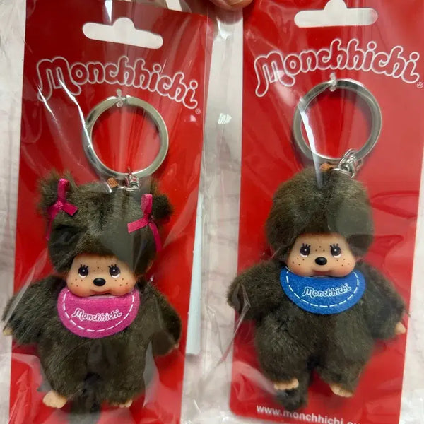 [BUNJANG] Monchhichi European Edition Keychain Pink Blue Bundle Set (Sealed) / 유럽판 몬치치 키링 핑크 파랑 일괄 (미개봉