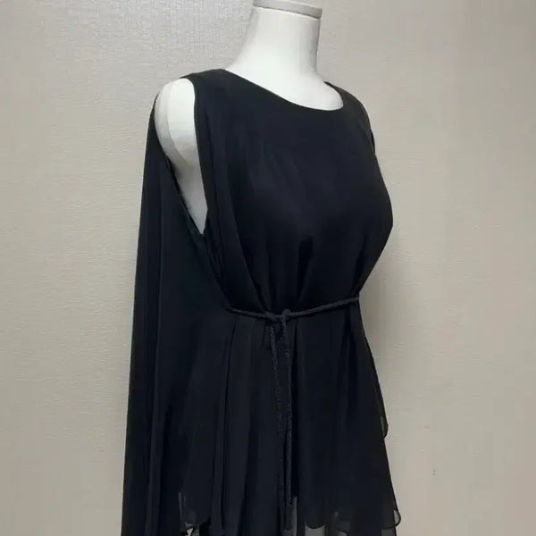 [BUNJANG] DRESSY Cape Sleeveless Chiffon Blouse / 드레시 케이프 민소매 쉬폰 블라우스
