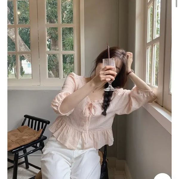 [BUNJANG] Slowand Shy Fit Blouse / 슬로우앤드 샤이 여리핏 블라우스