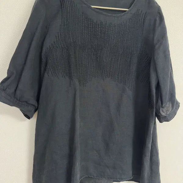 [BUNJANG] Embroidered Linen Blouse / 자수 린넨 블라우스