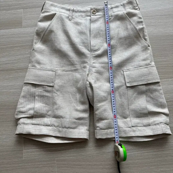 [BUNJANG] DROLE DE MONSIEUR Le Short Cargo Lin Cargo Shorts (Khaki, M) / 드롤드무슈 카고 반바지 버뮤다 M 새제품
