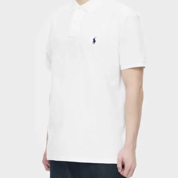 [BUNJANG] Polo Ralph Lauren Mesh Knit Slim Fit White L / 폴로랄프로렌 매시 화이트 니트 슬림핏 L size