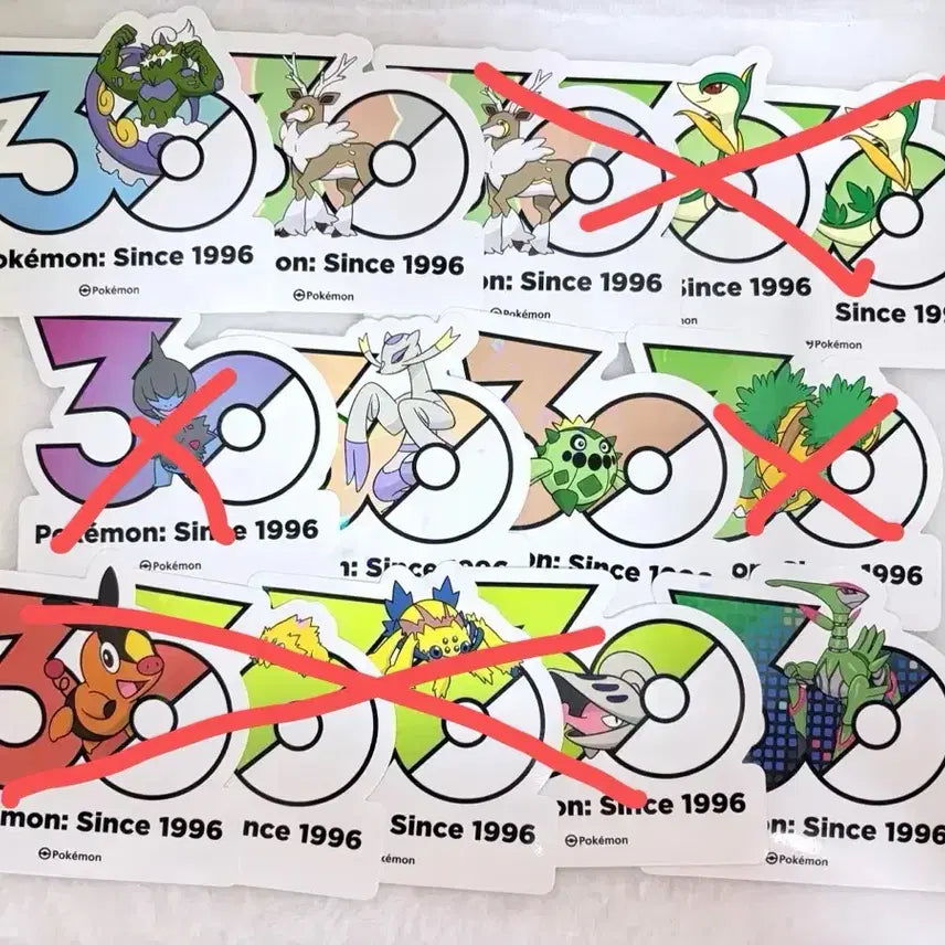 [BUNJANG] Pokemon 30th Anniversary Logo Sticker - Generation 5 / 원가양도] 포켓몬 30주년 로고스티커 5세대