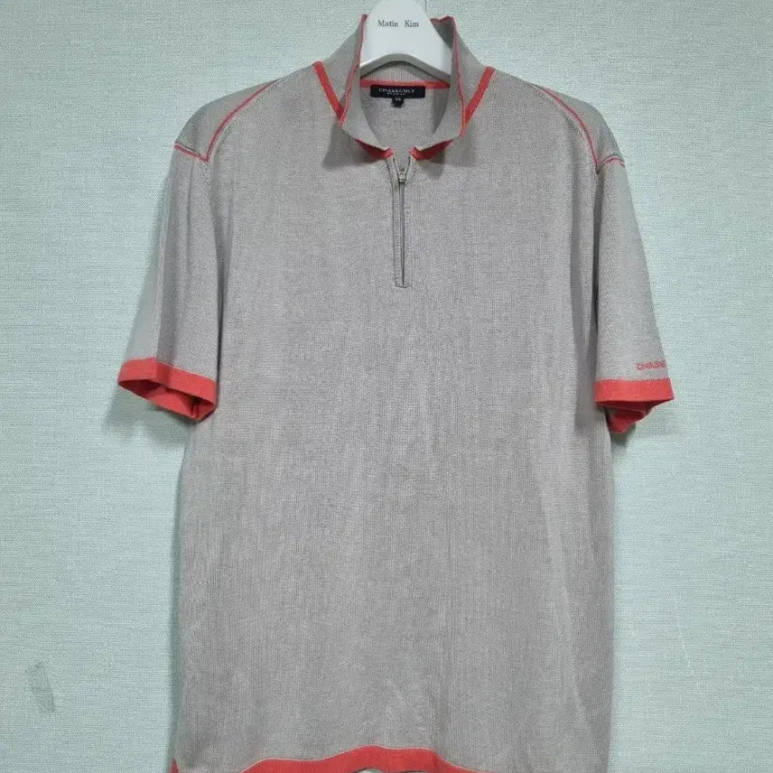 [BUNJANG] Chase Cult Short Sleeve Polo Shirt Mélange Grey / 체이스컬트 반팔 카라티 멜란지 그레이 95