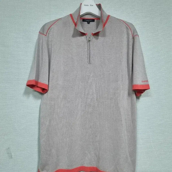 [BUNJANG] Chase Cult Short Sleeve Polo Shirt Mélange Grey / 체이스컬트 반팔 카라티 멜란지 그레이 95