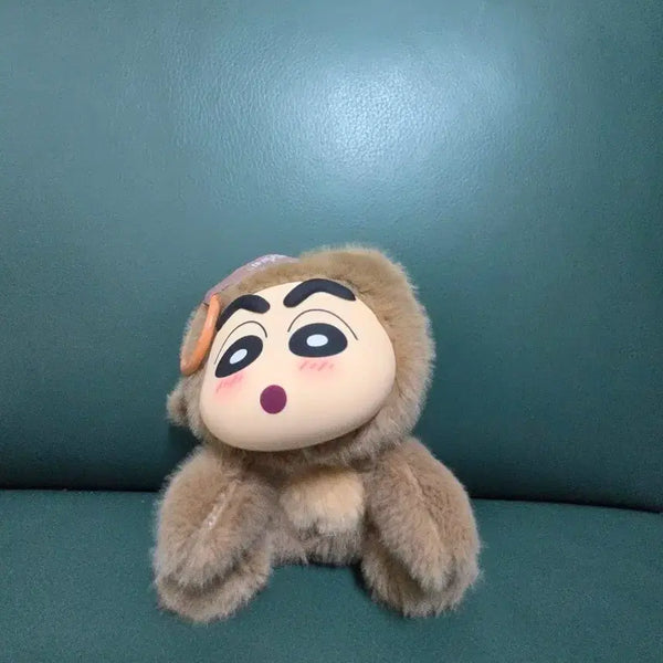 [BUNJANG] Crayon Shin-chan Labubu Monkey Plush Charm / 짱구 라부부 원숭이 인형 판매합니다