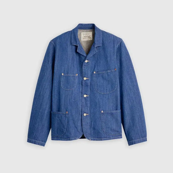[BUNJANG] Levi's Vintage Clothing (LVC) 19th Century Sack Coat Indigo Denim / LVC 19TH 센츄리 색 코트