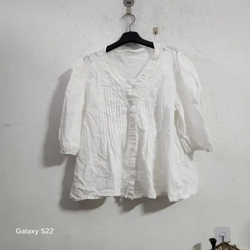 [BUNJANG] White Shirt Blouse / 화이트 셔츠 블라우스