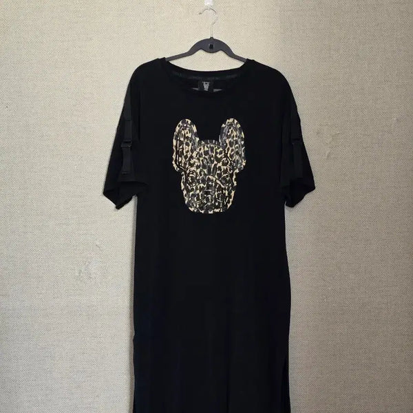 [BUNJANG] Lifework Long Dress French Bulldog Graphic Strap Detail / 라이프워크)롱원피스F