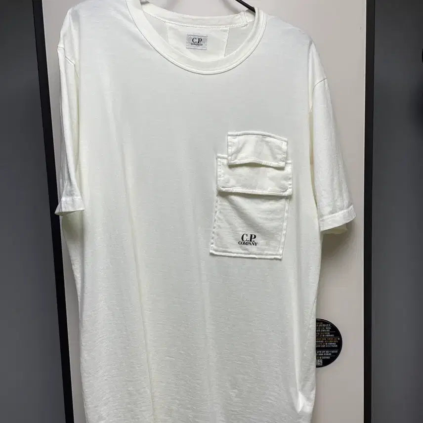 [BUNJANG] CP Company Pocket T-Shirt White / CP 컴퍼니 포켓 반팔
