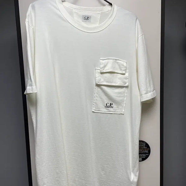 [BUNJANG] CP Company Pocket T-Shirt White / CP 컴퍼니 포켓 반팔
