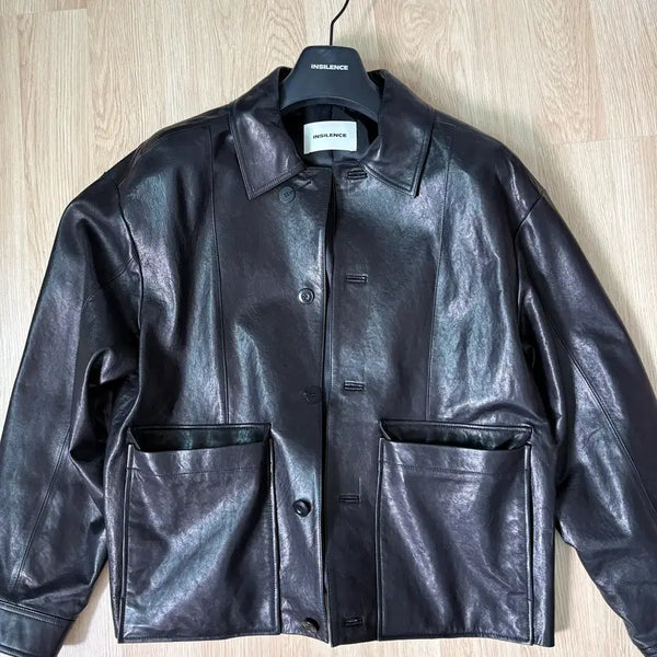 [BUNJANG] Insilence Leather Blouson / Insilence 레더 블루종