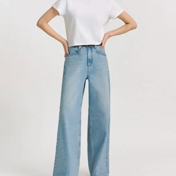 [BUNJANG] PVCS Blow Wide Denim Pants (Light Blue, Size S1) / pvcs 블로우 와이드 데님  연청 s1 팝니다