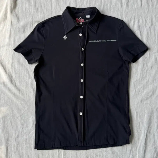 [BUNJANG] Diesel Vintage Stitch Cotton Short Sleeve Shirt M / 디젤 빈티지 스티치 코튼 반팔 셔츠 M