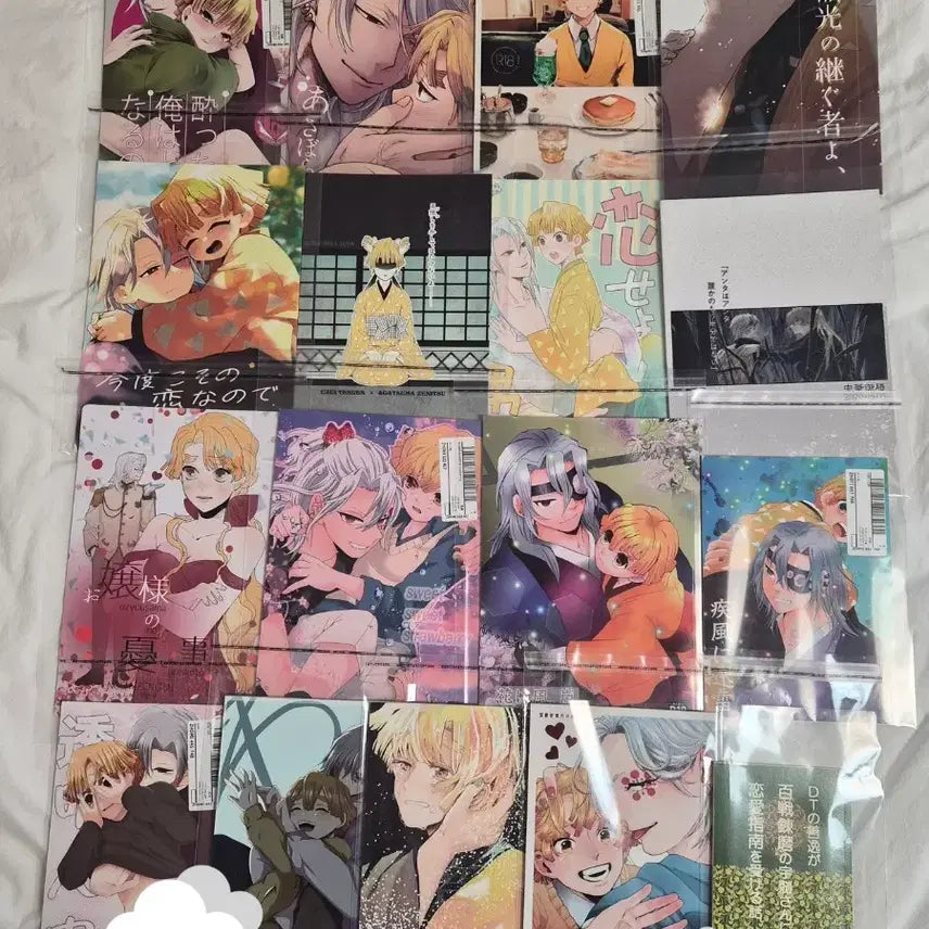 [BUNJANG] Demon Slayer: Kimetsu no Yaiba Uzui x Zenitsu Doujinshi 17-Volume Bundle / 귀멸의 칼날 귀칼 우젠 동인지 17권 일괄