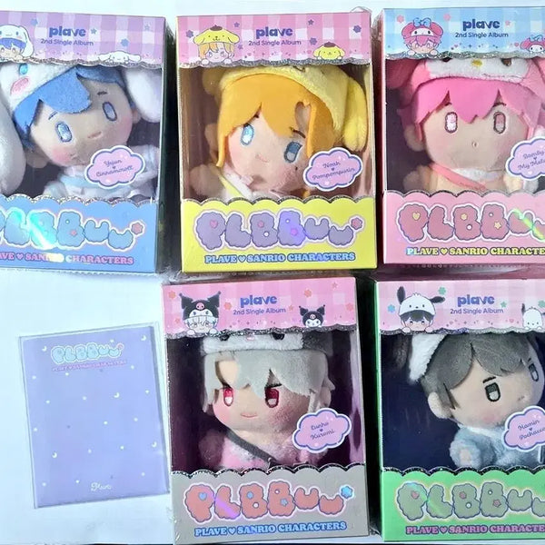 [BUNJANG] PLAVE Single 2nd Album PLBBUU Plush Doll 5 Types Set Photocard Pack / 플레이브 싱글 2집 PLBBUU 플뿌 인형 5종 세트 포토카드 팩
