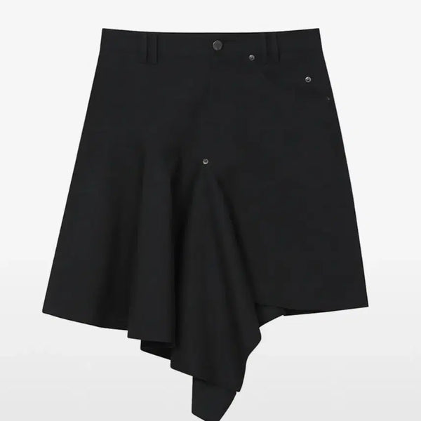 [BUNJANG] Miseki Seoul One Side Draped Midi Skirt / 미세키서울 스커트 One side draped midi skirt